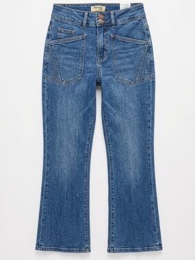 Kensie Vintage Luxe The Savannah High Rise Flare Ankle Blue Jeans Women’s 2